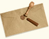 Lettera e timbro
